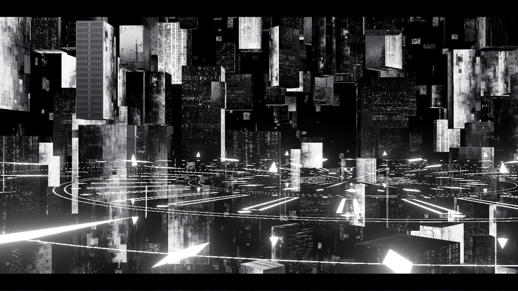 【VRC対応】黒の都市ステージ【UnityPackage】