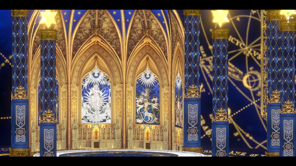 【Vtuber向け】夜明けの星空ステージ【UnityPackage】