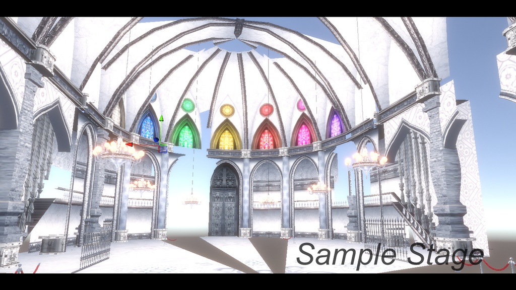 洋館書庫ステージ・白ver.同梱【Vtuber, VRC, 動画制作で使えるUnityPackage】