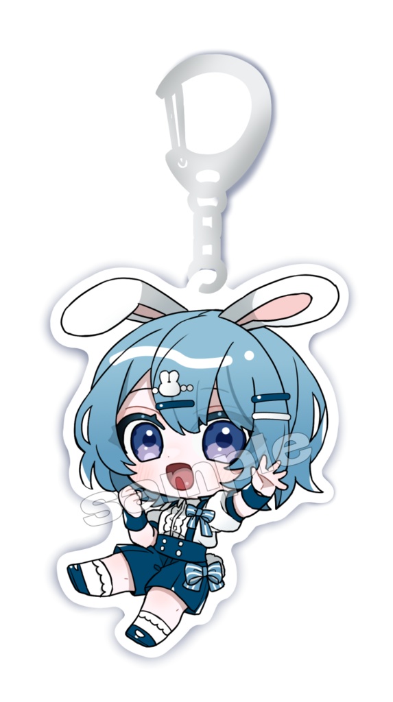 うさぎアクリルキーホルダーA