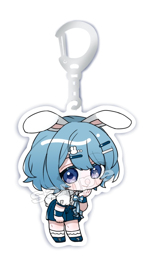 うさぎアクリルキーホルダーB