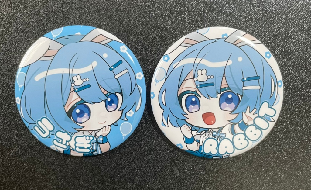 うさぎ缶バッジA