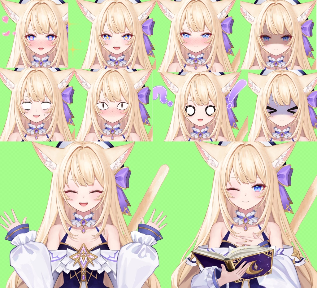 【限定1点】セレスティア【VTS・Vbridger対応】【イラスト付き】【オリジナルLive2Dモデル】 Celestia Live2D Model with PSD