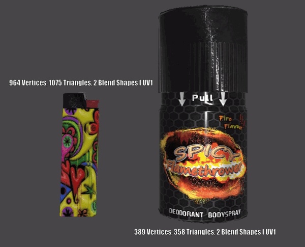 Vrchat Spray Can & Lighter System