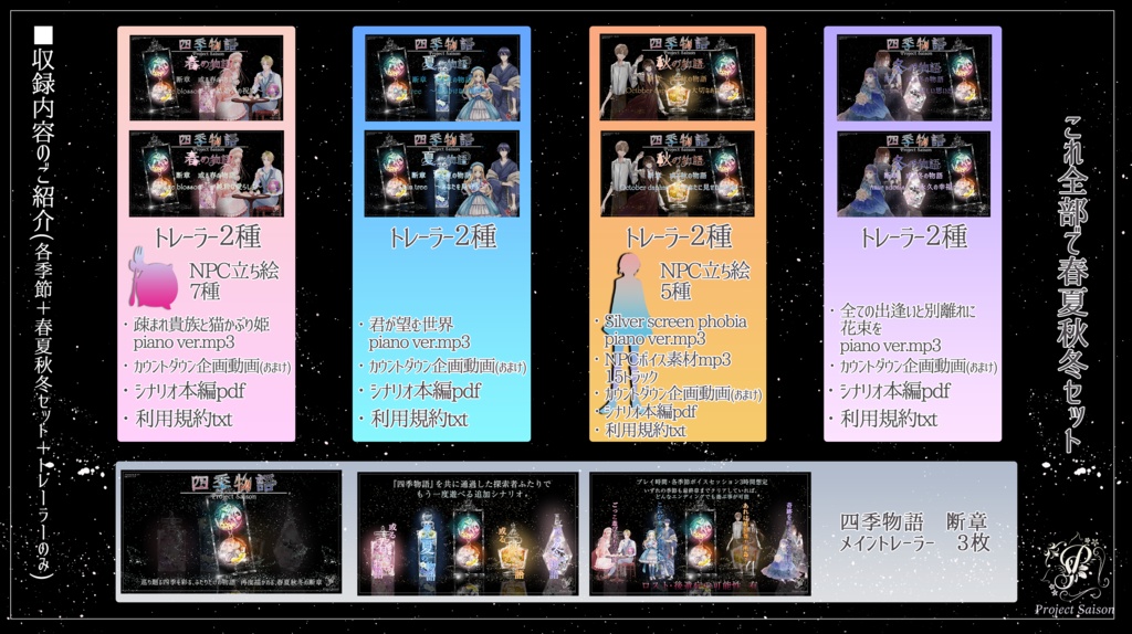 CoCシナリオ「四季物語 断章」/フリーBGM