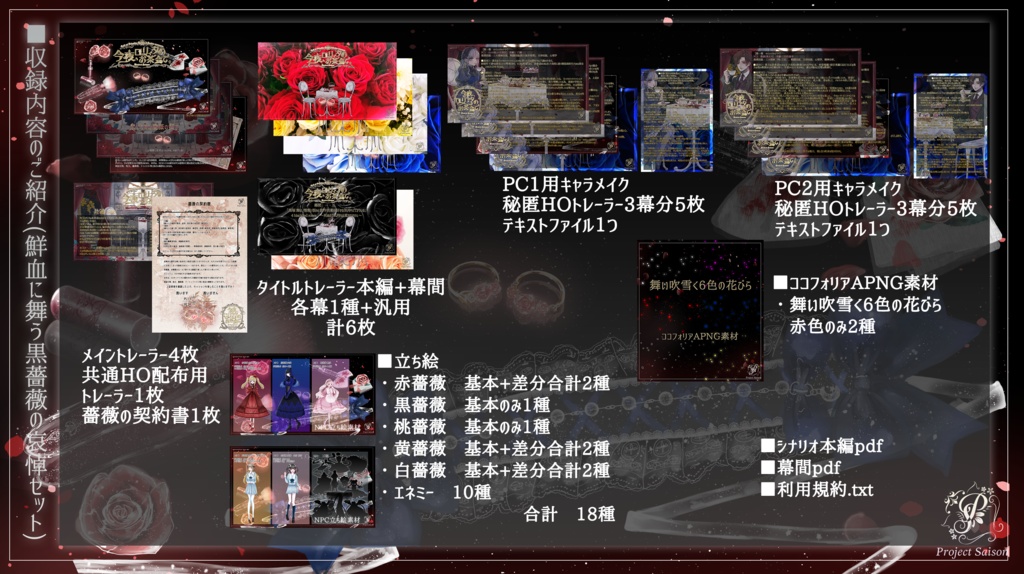 Cocシナリオ 今夜 ロリィタのお茶会で Projectsaison Booth