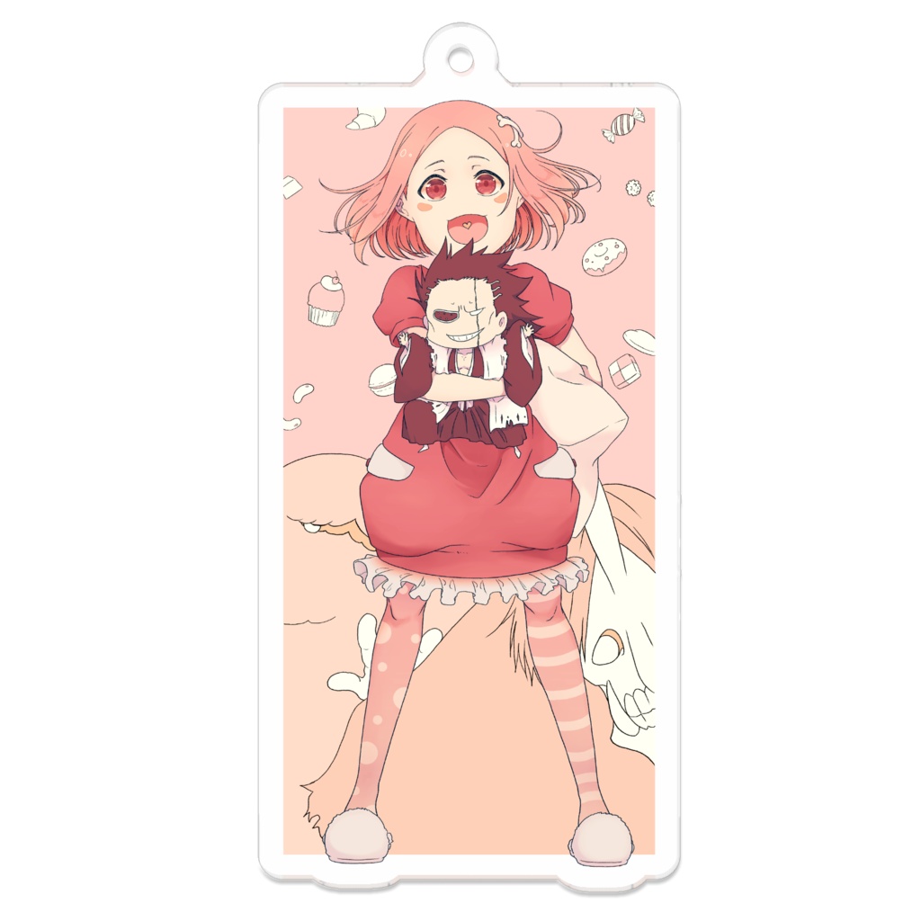 寝支度アクリルキーホルダー