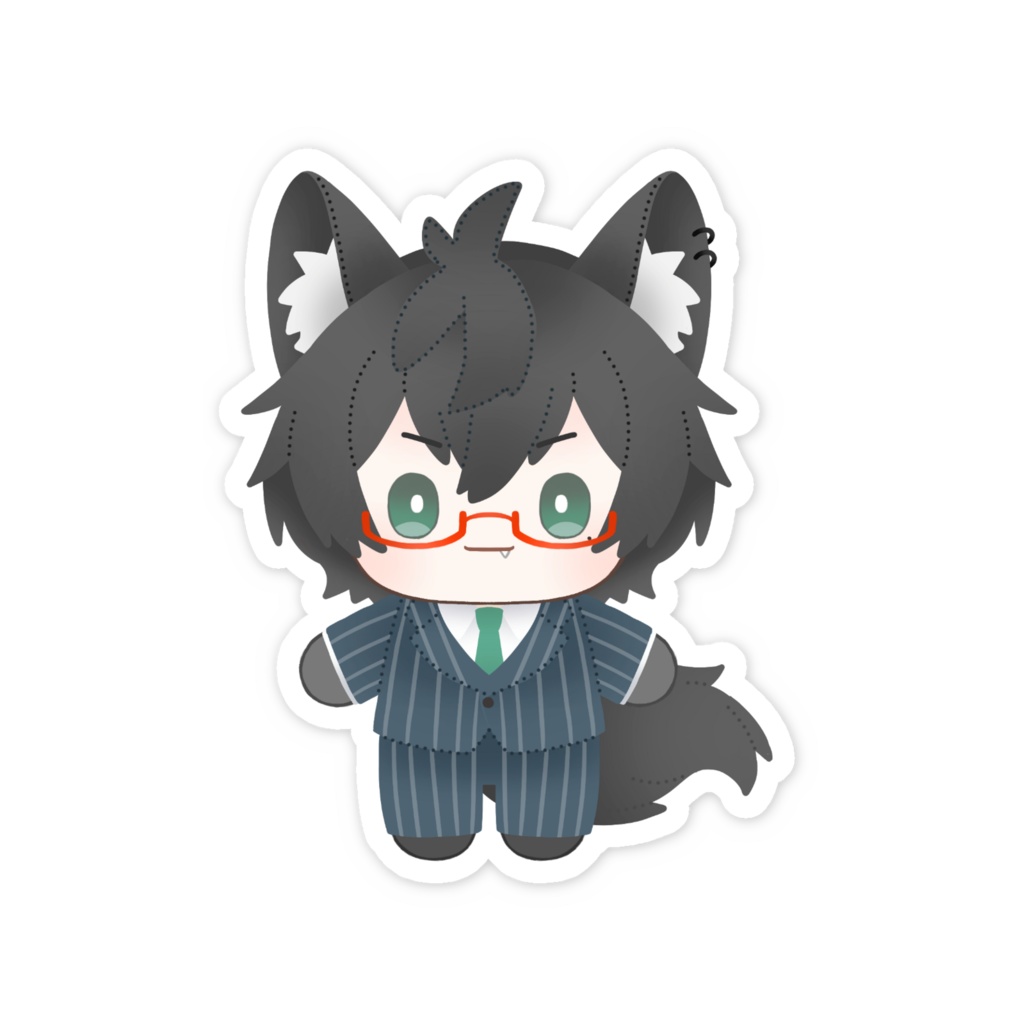 めいぬいスマホステッカー