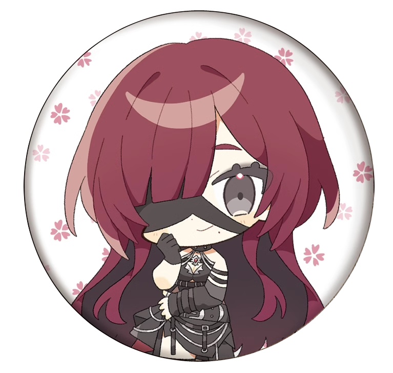 【まゆるbloom】キラキラ桜の缶バッジ