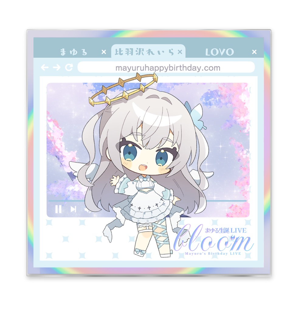 【まゆるbloom】アクリルキャンバス