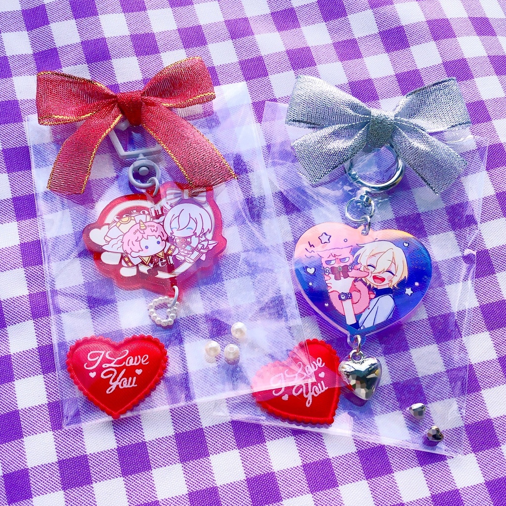 ハートのえいしゅ〜キーホルダー(ソレイユ&プリマヴェーラ)