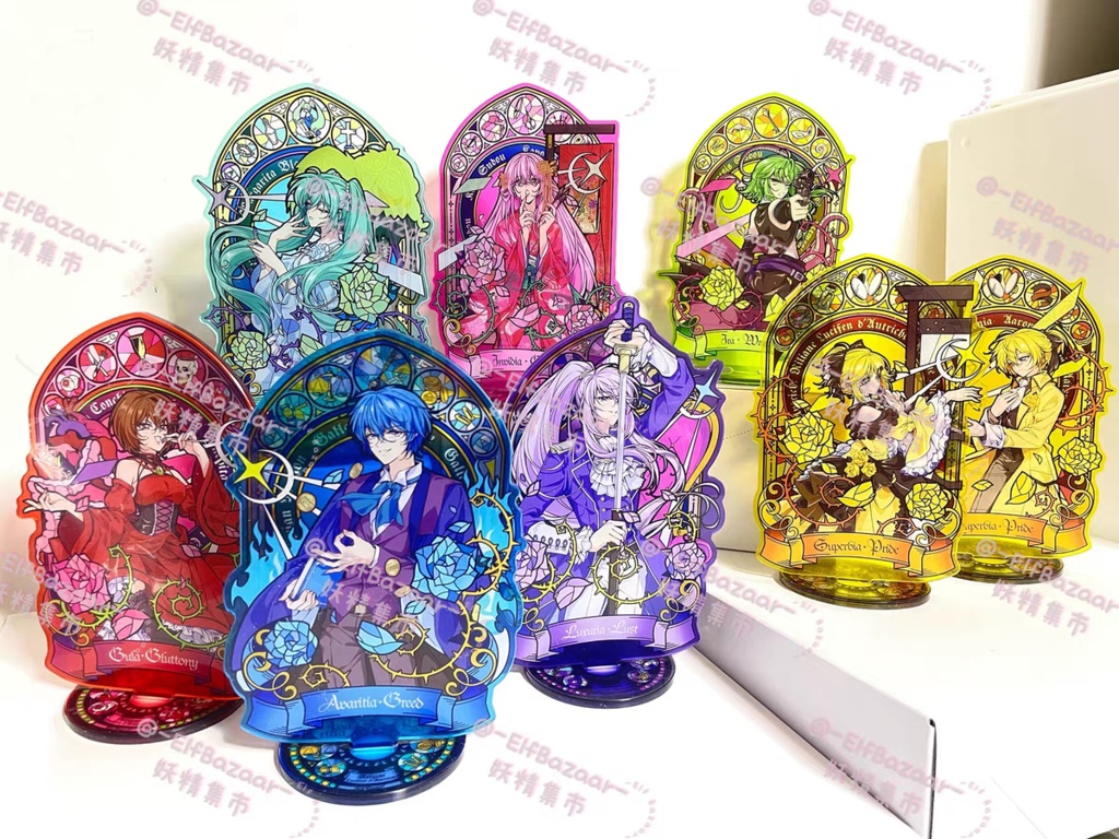 【悪ノ大罪】ステンドグラス風 BIGアクリルスタンド 全8種