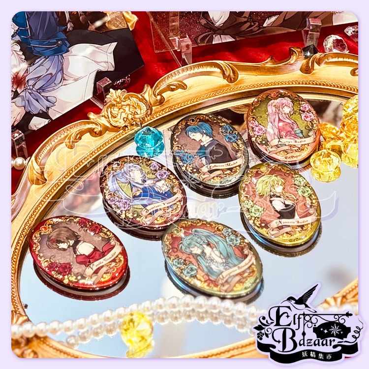 【悪ノ大罪】 ホログラム缶バッジ(オーバル型)全8種