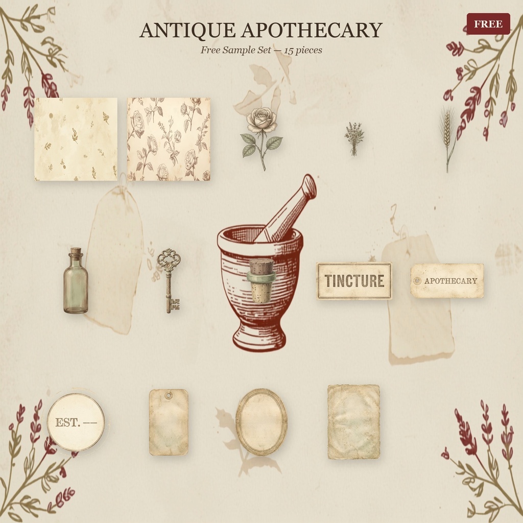 ANTIQUE APOTHECARY — サンプルセット(無料)