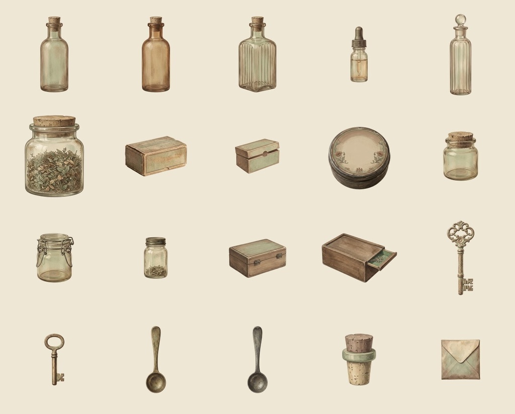 ANTIQUE APOTHECARY 110点セット