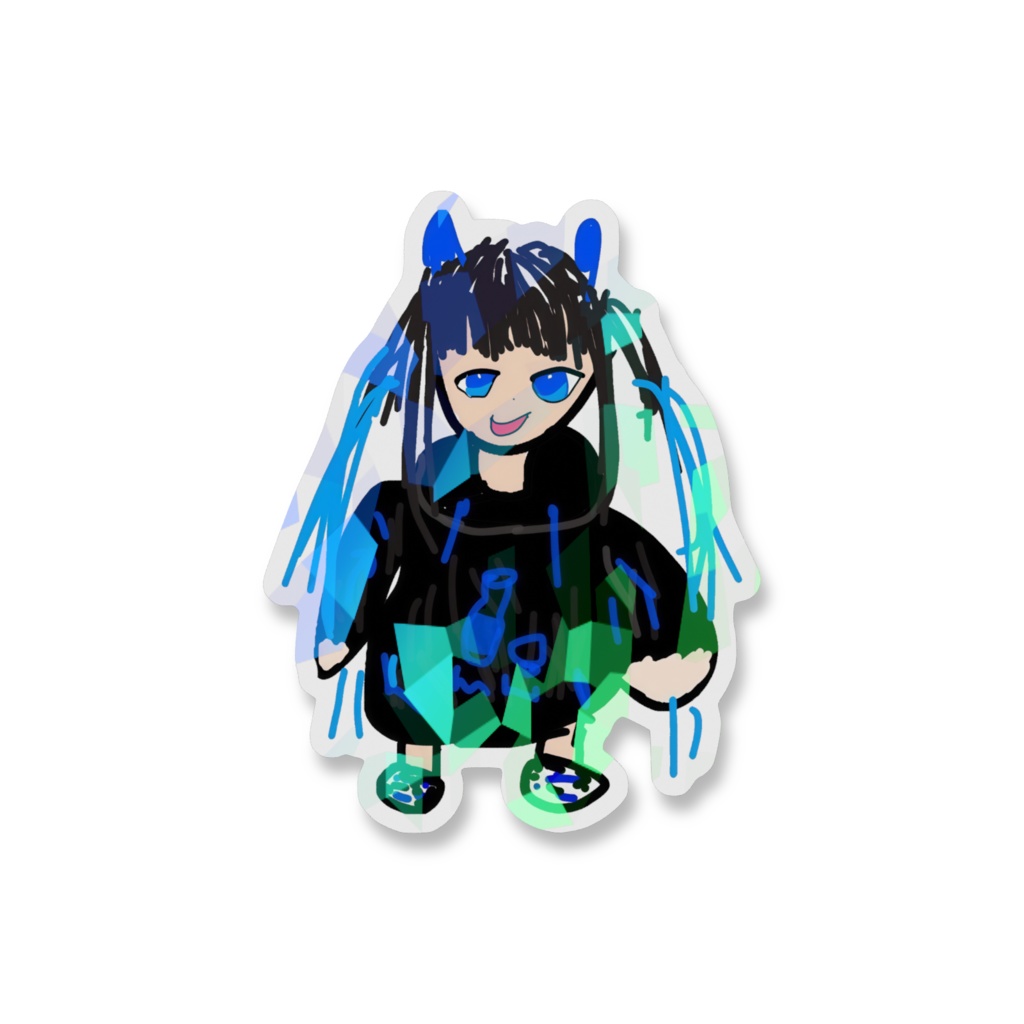 西崎るるステッカー(クラシックver.)