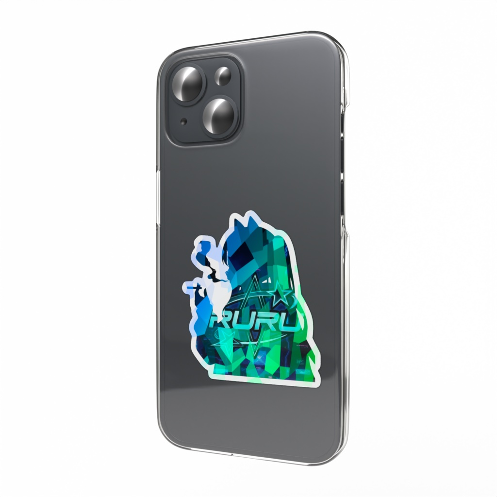 シルエットステッカー(きらきら)