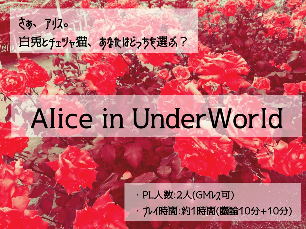 【マーダーミステリー】Alice in Underworld