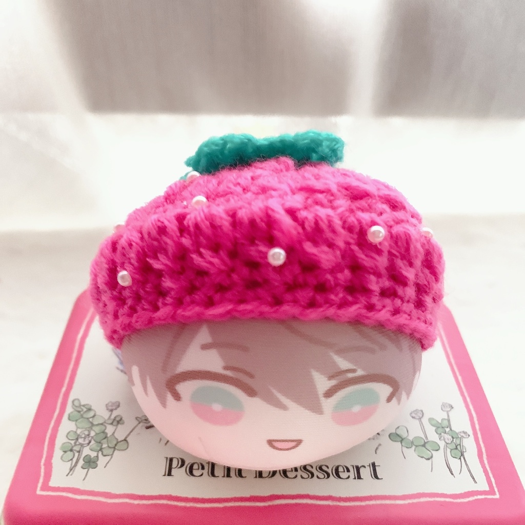 ♡いちごのお帽子♡通常サイズ♡ピンク♡