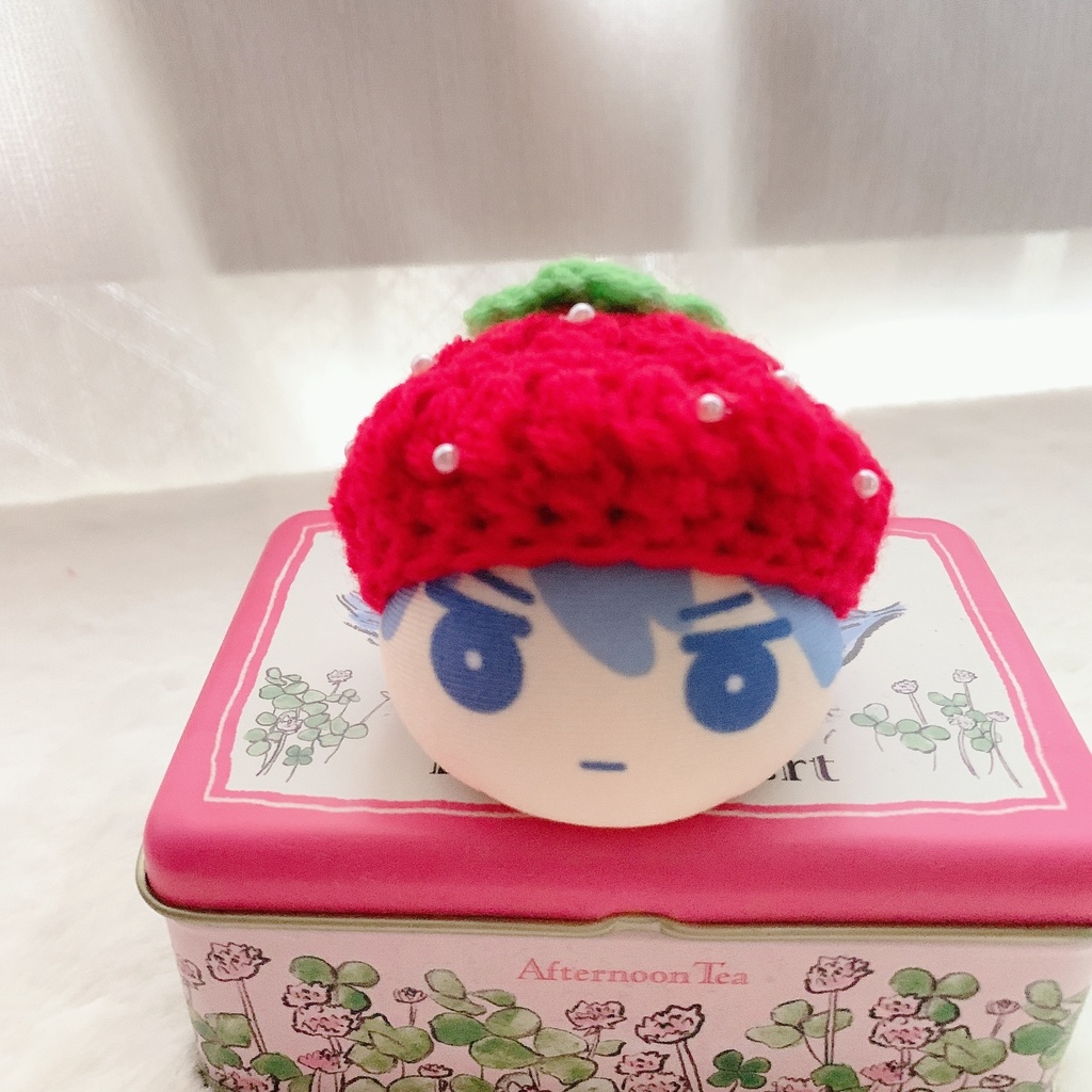 ♡いちごのお帽子♡ちびサイズ♡レッド♡