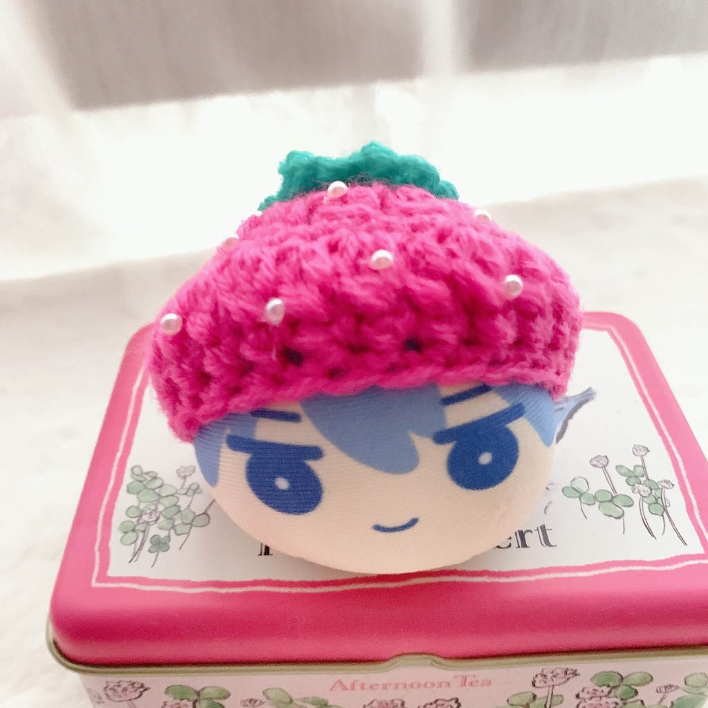 ♡いちごのお帽子♡ちびサイズ♡ピンク♡