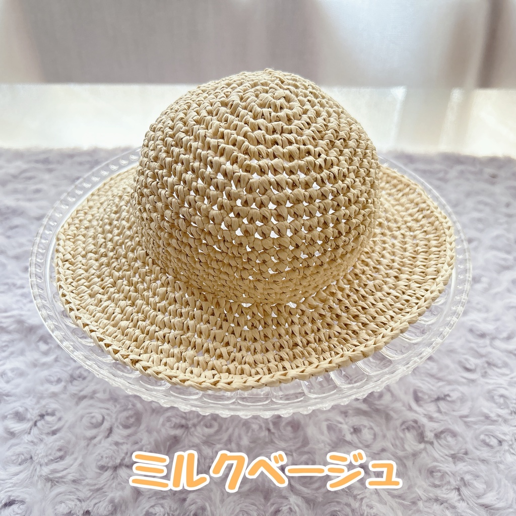 ♡女優気分のお帽子♡ミルクベージュ♡