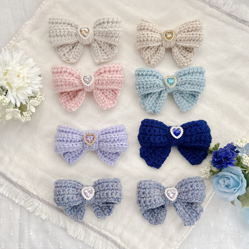 毛糸のリボン♡まんなかサイズ