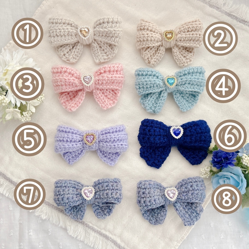 毛糸のリボン♡まんなかサイズ