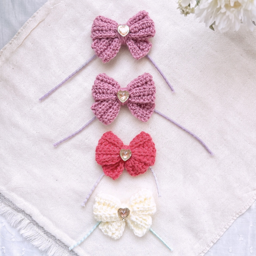 毛糸のリボン♡小さい子サイズ