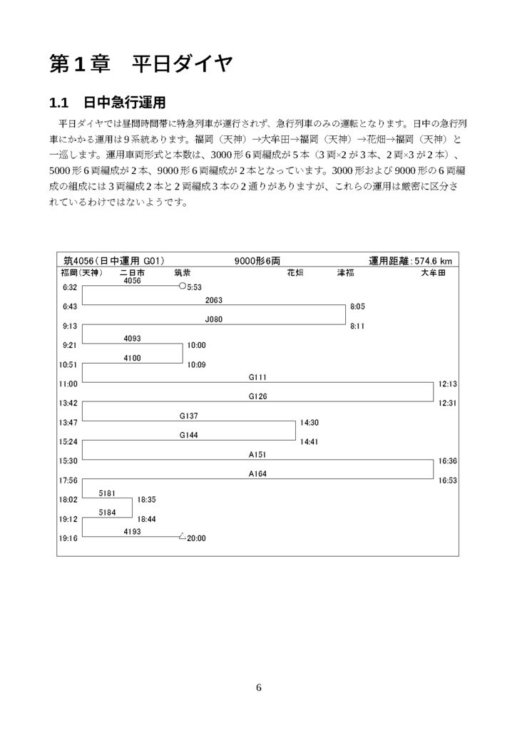 西鉄車両運用帖2021 ―第3巻 車両系統図(箱ダイヤ)―