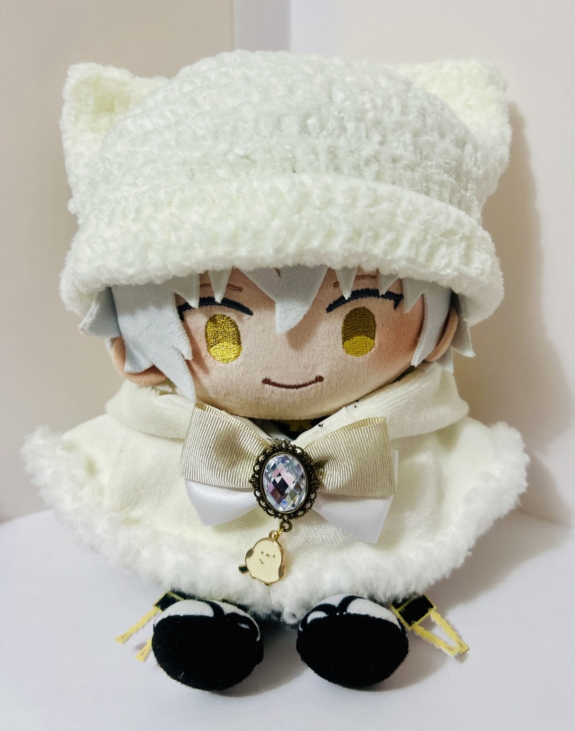 ぬい用　ふわふわネコミミ帽子　（わんぱくサイズ）