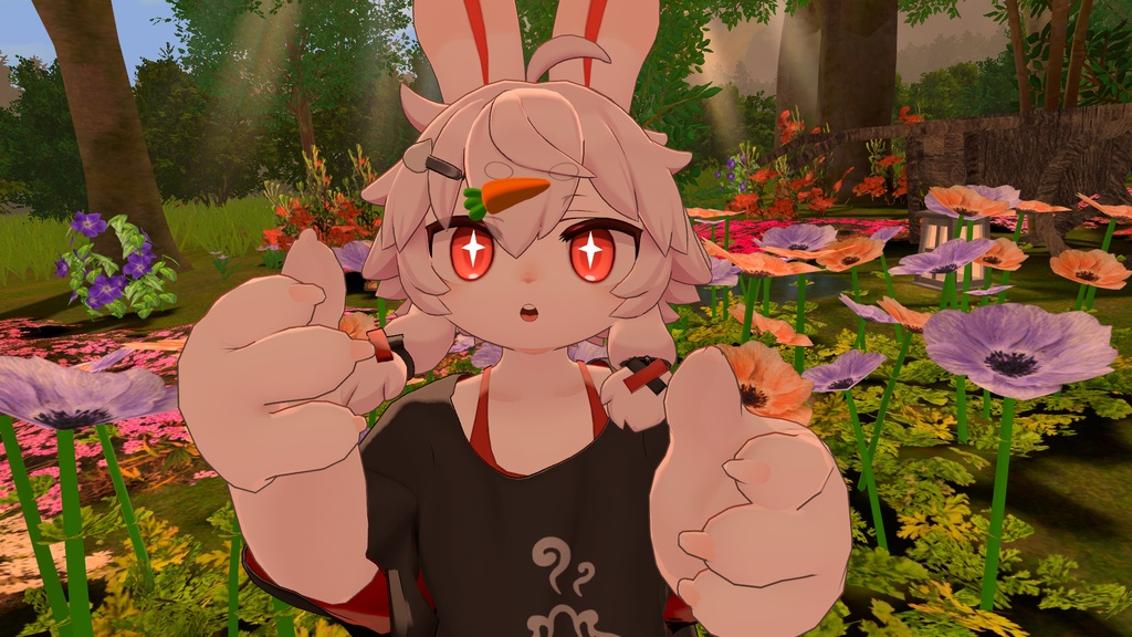 【4アバター対応】人参ヘアピン