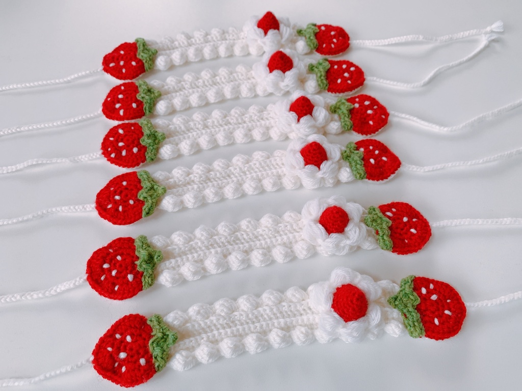 苺とレモンのホイップクリームイヤーマフ