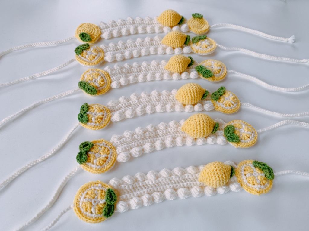 苺とレモンのホイップクリームイヤーマフ