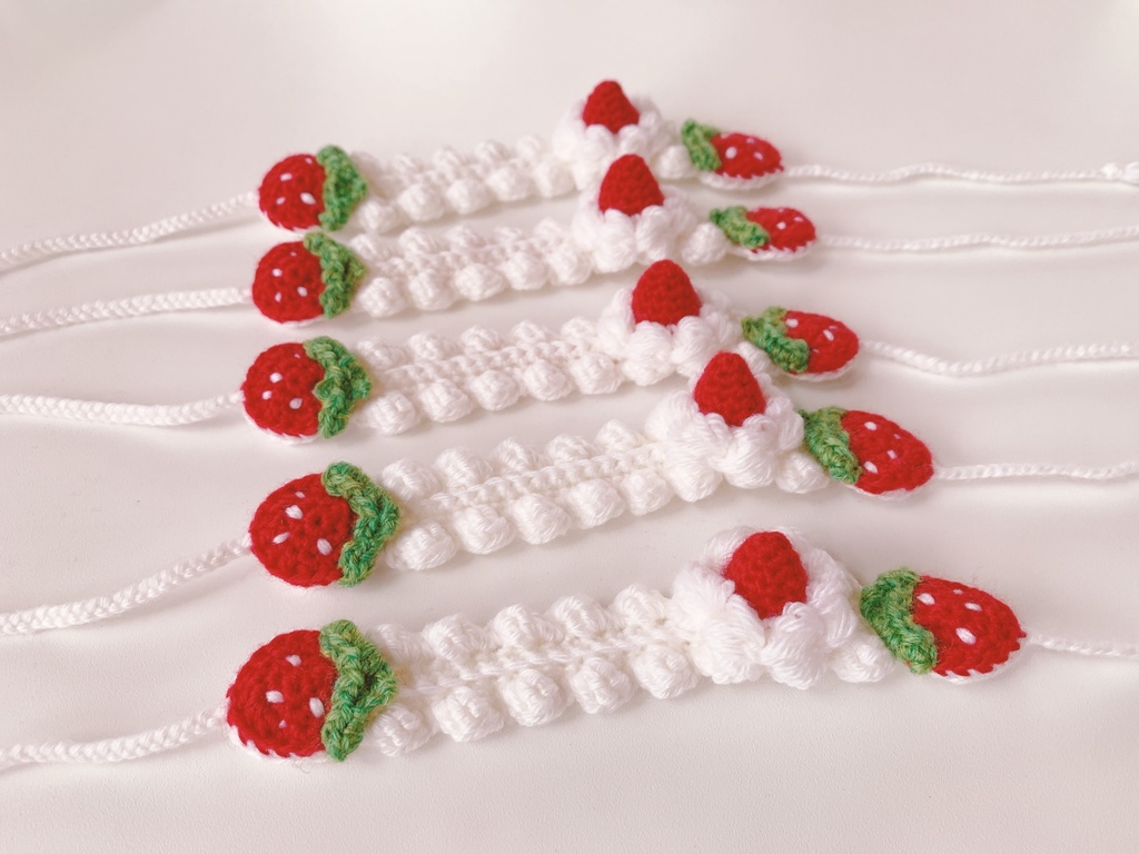 苺とレモンのホイップクリームイヤーマフ