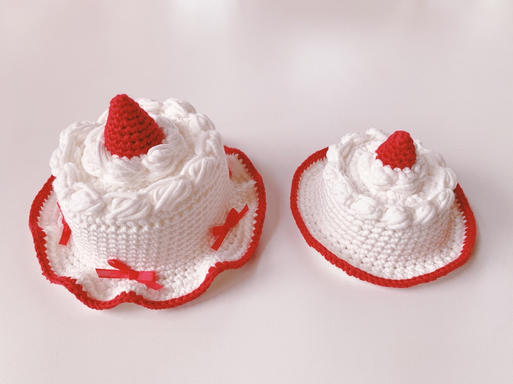 苺のホールケーキ帽子