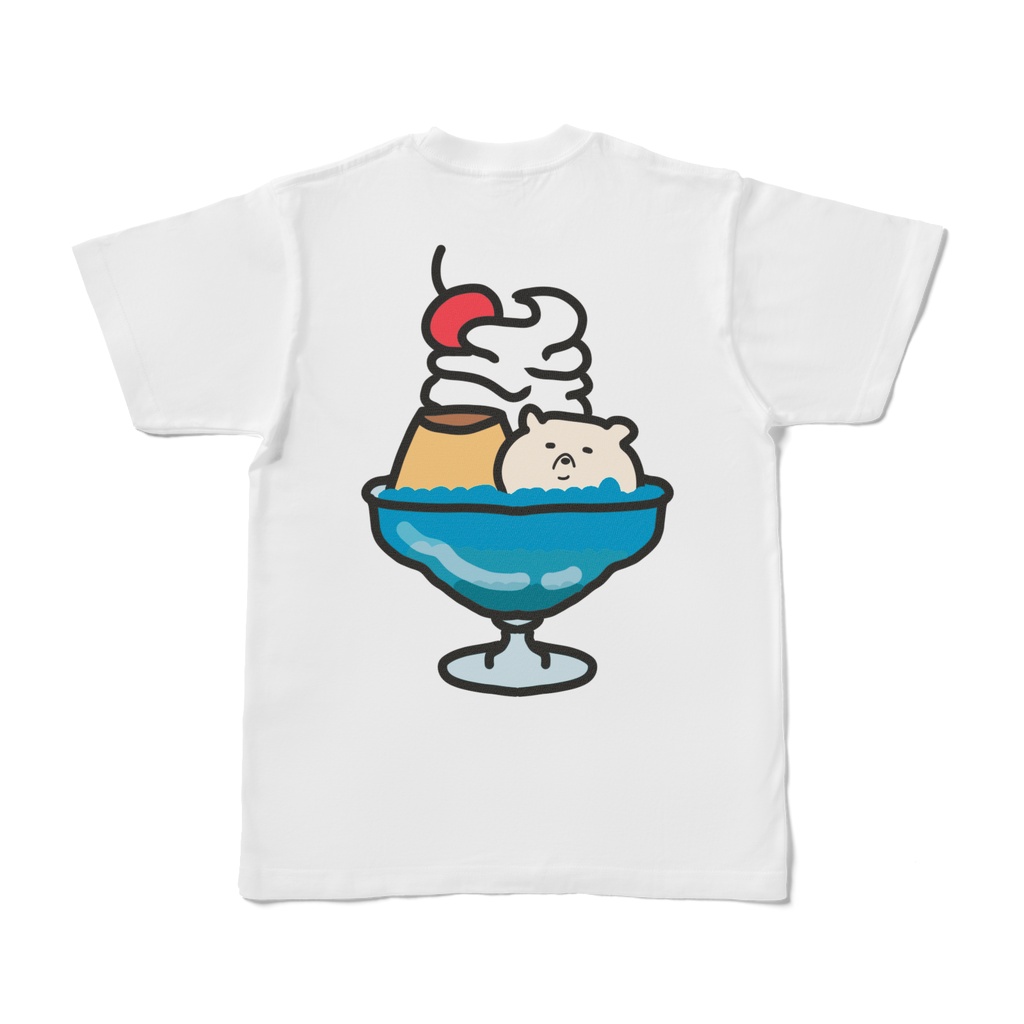 プリン しろくま添え