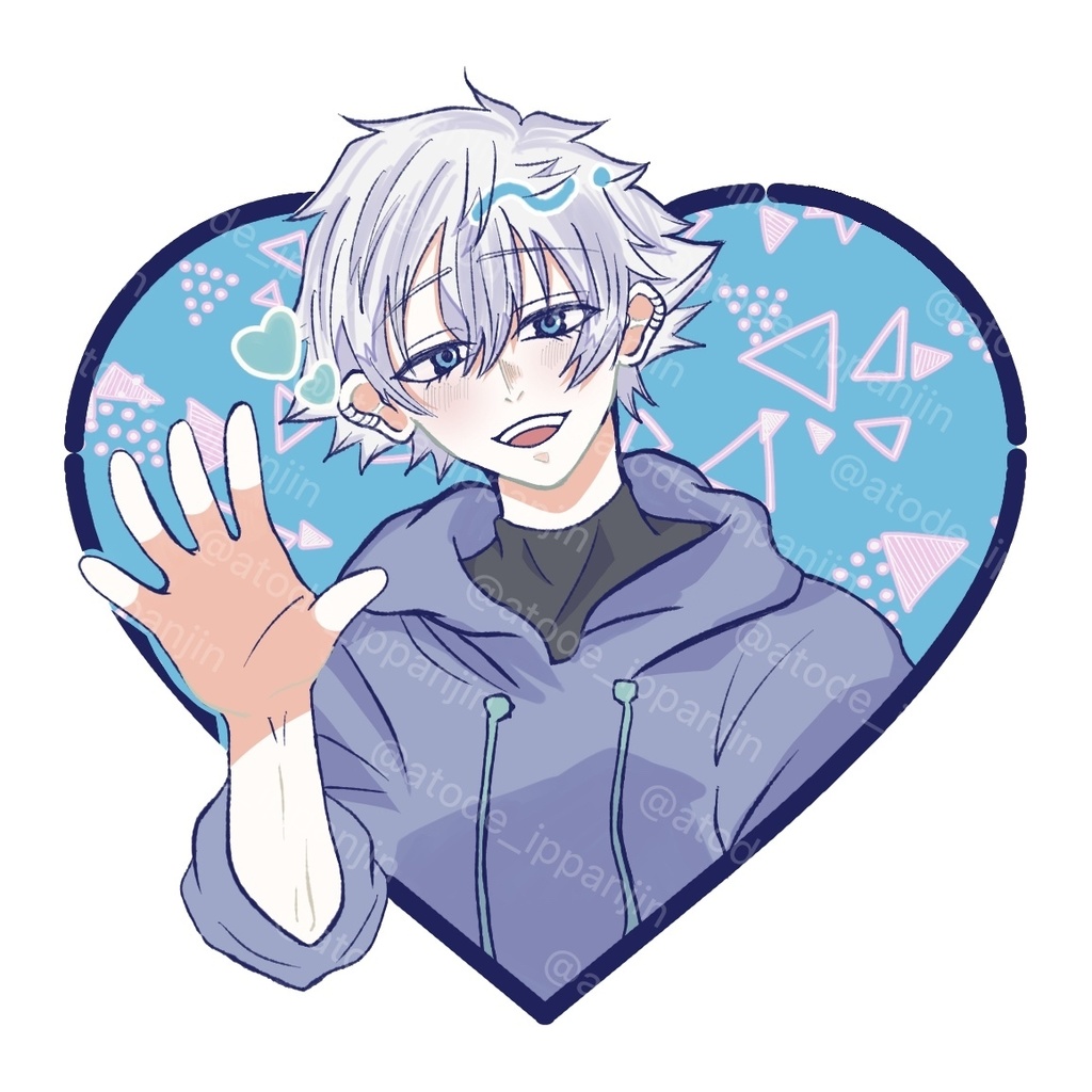 轟燈矢ダイカットシール(8cm)