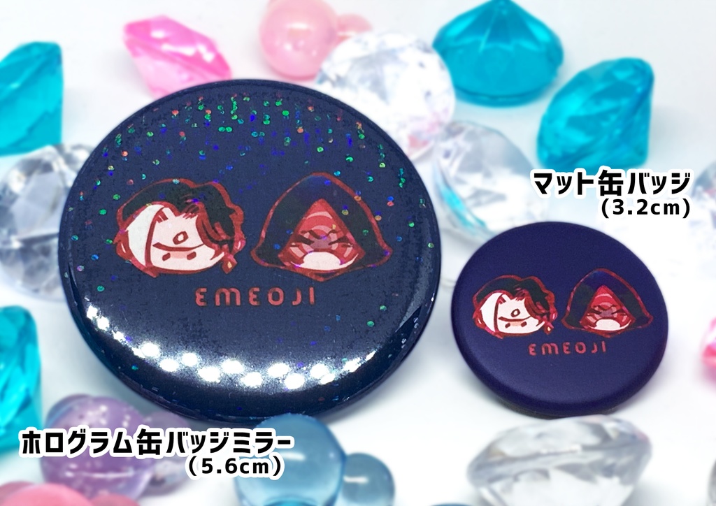 缶バッジミラー