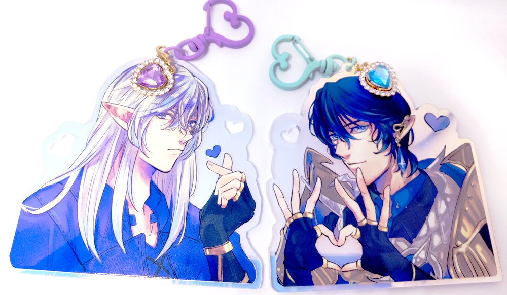 キラキラチャーム付オーロラアクキー