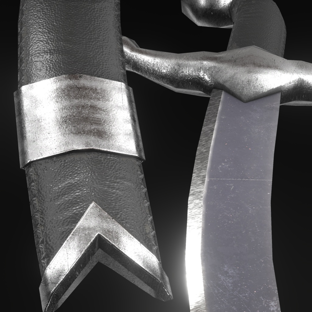 【3Dモデル】シミター【VRC想定】