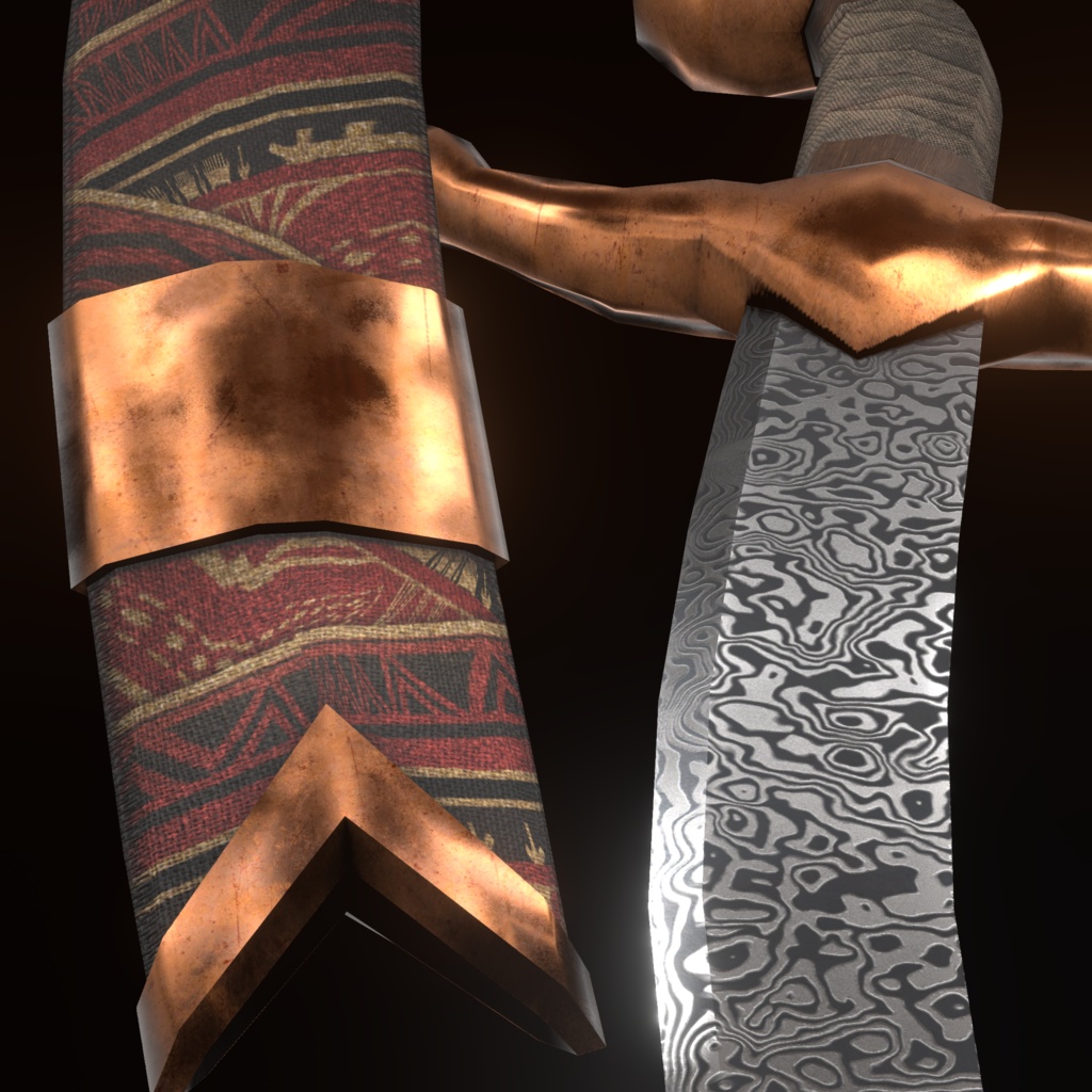 【3Dモデル】シミター【VRC想定】