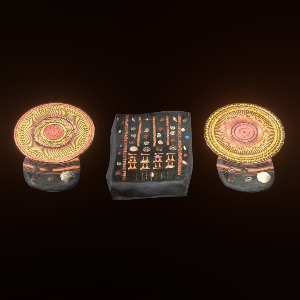 【3Dモデル】太古のDJセット【VRC想定】