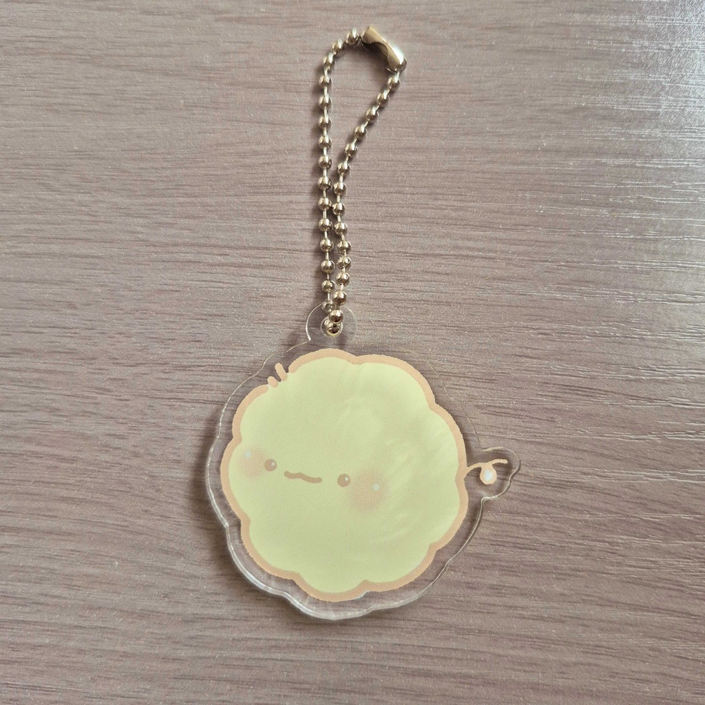 ただのもふもふ　アクリルキーホルダー（チラリ）