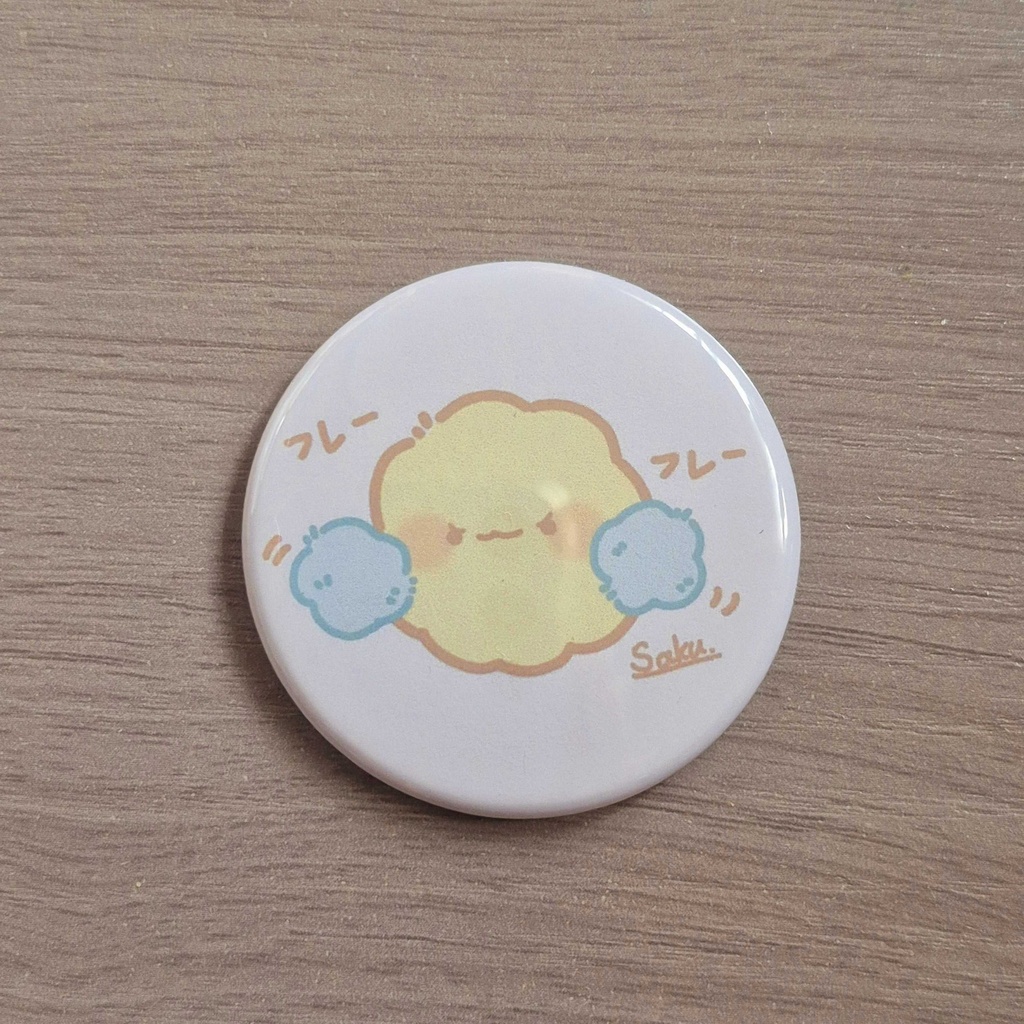 ただのもふもふ　缶バッジ（応援）
