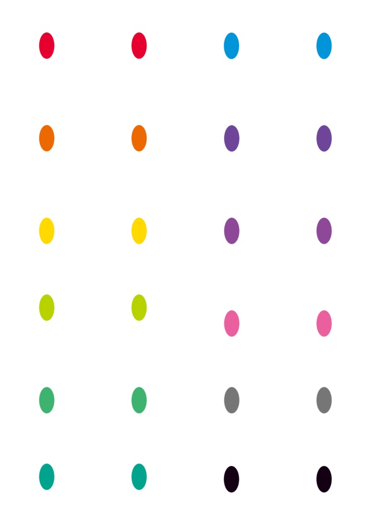 【VRoid用】瞳テクスチャ 基本13色セット