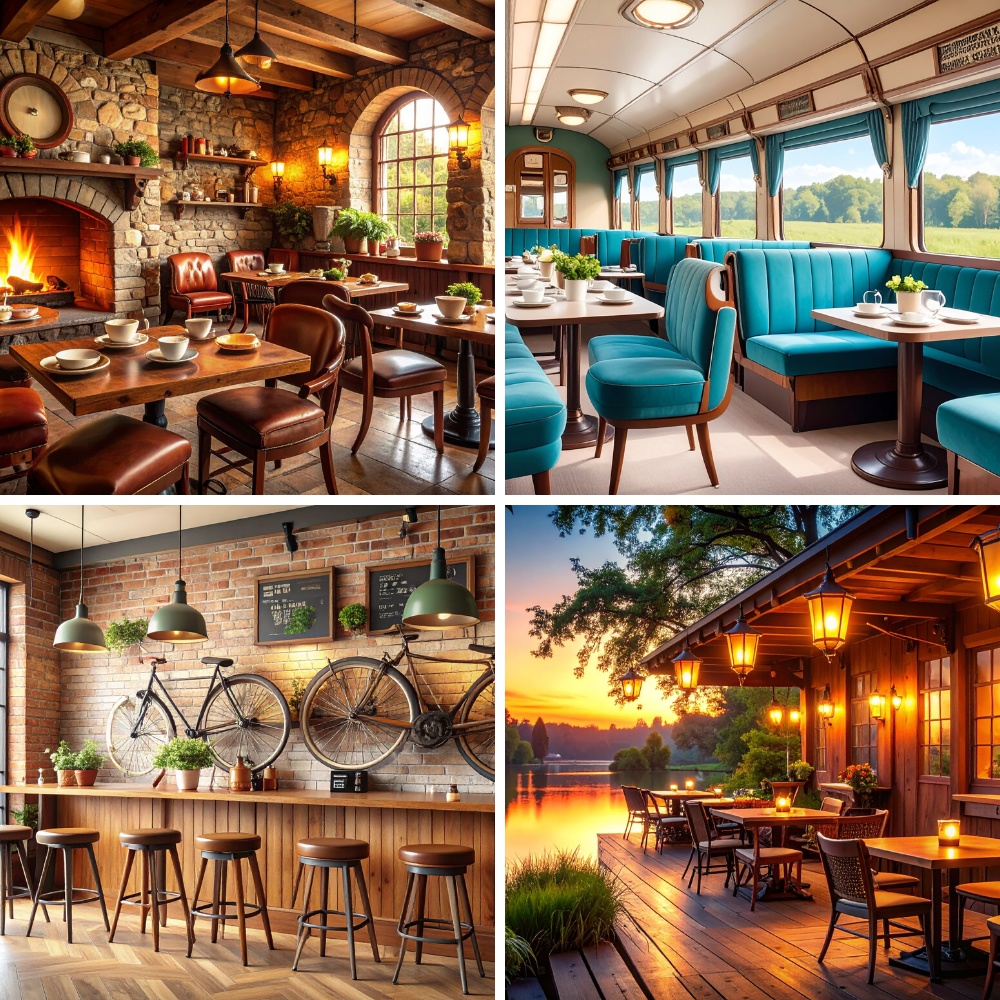 いろいろなカフェ背景素材集(商用利用可・200枚収録・PDF)