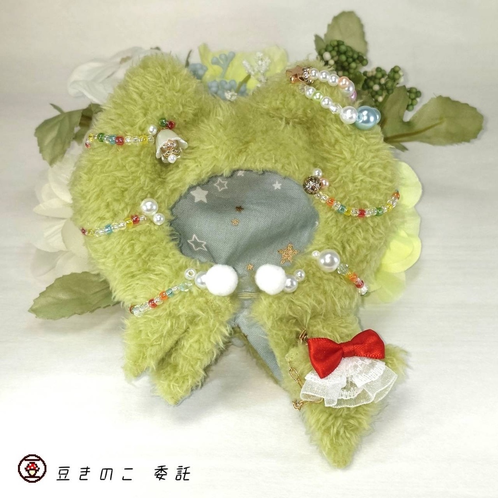 ふわねこコート★Xmasツリー【鈴リボン】