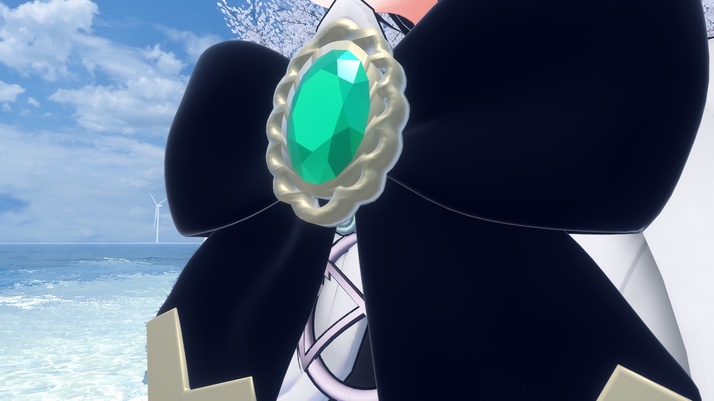 リボンブローチ