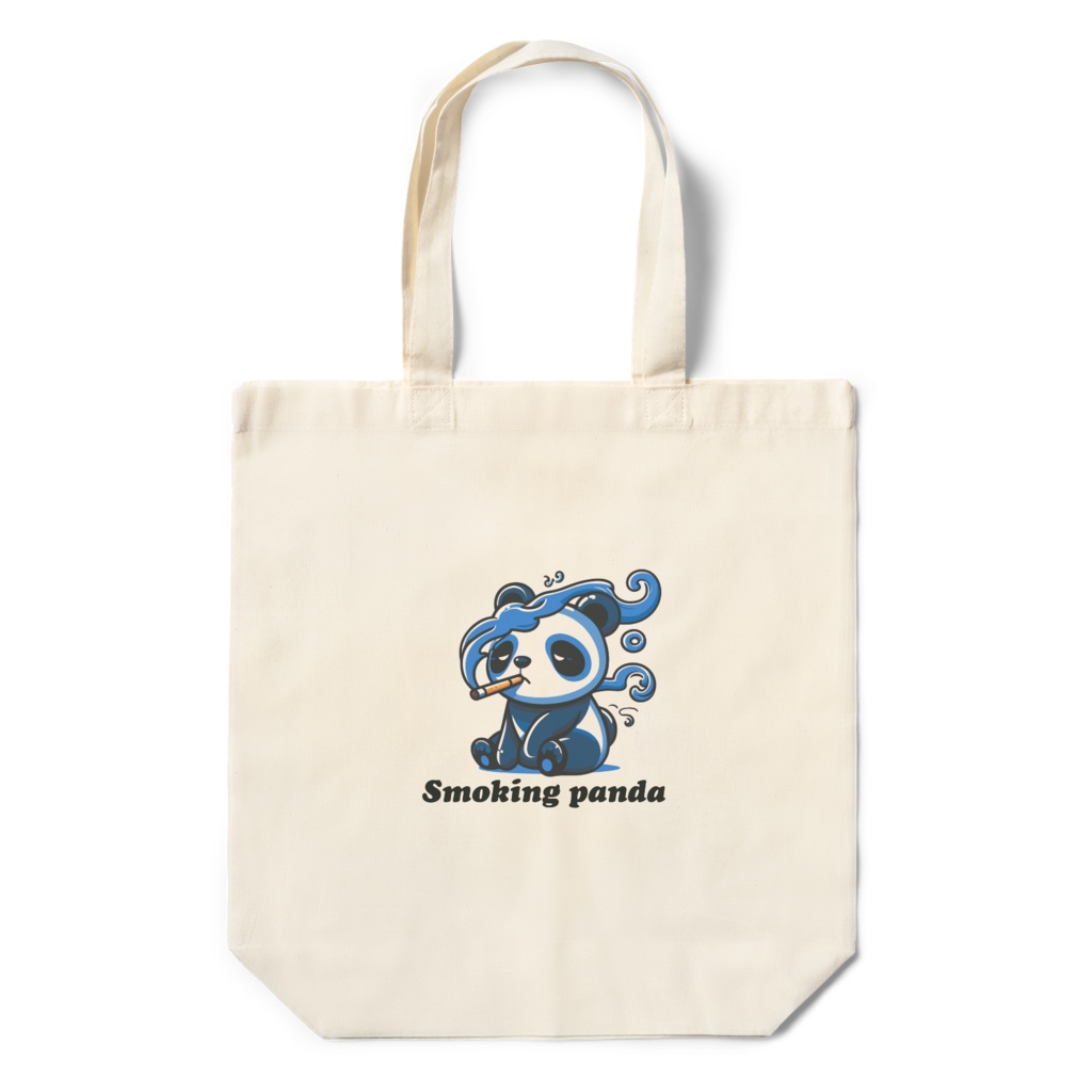 【Smoking panda】トートバッグ